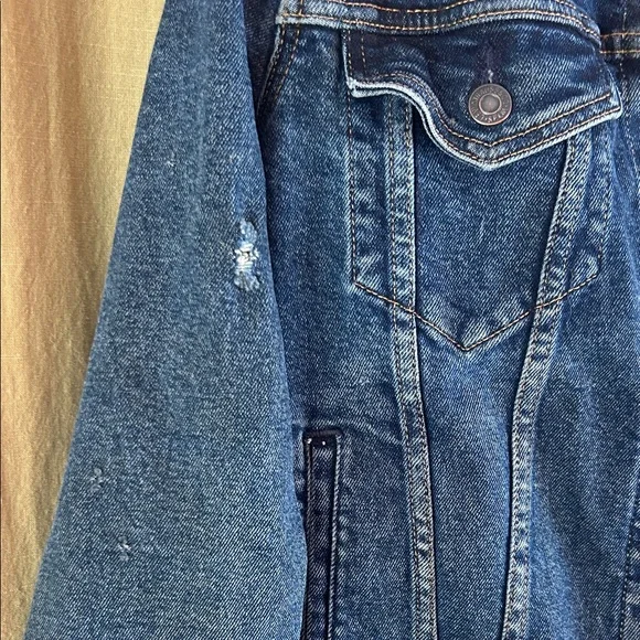 Levi's Dark Blue Denim Jacket - Picture 3 of 5